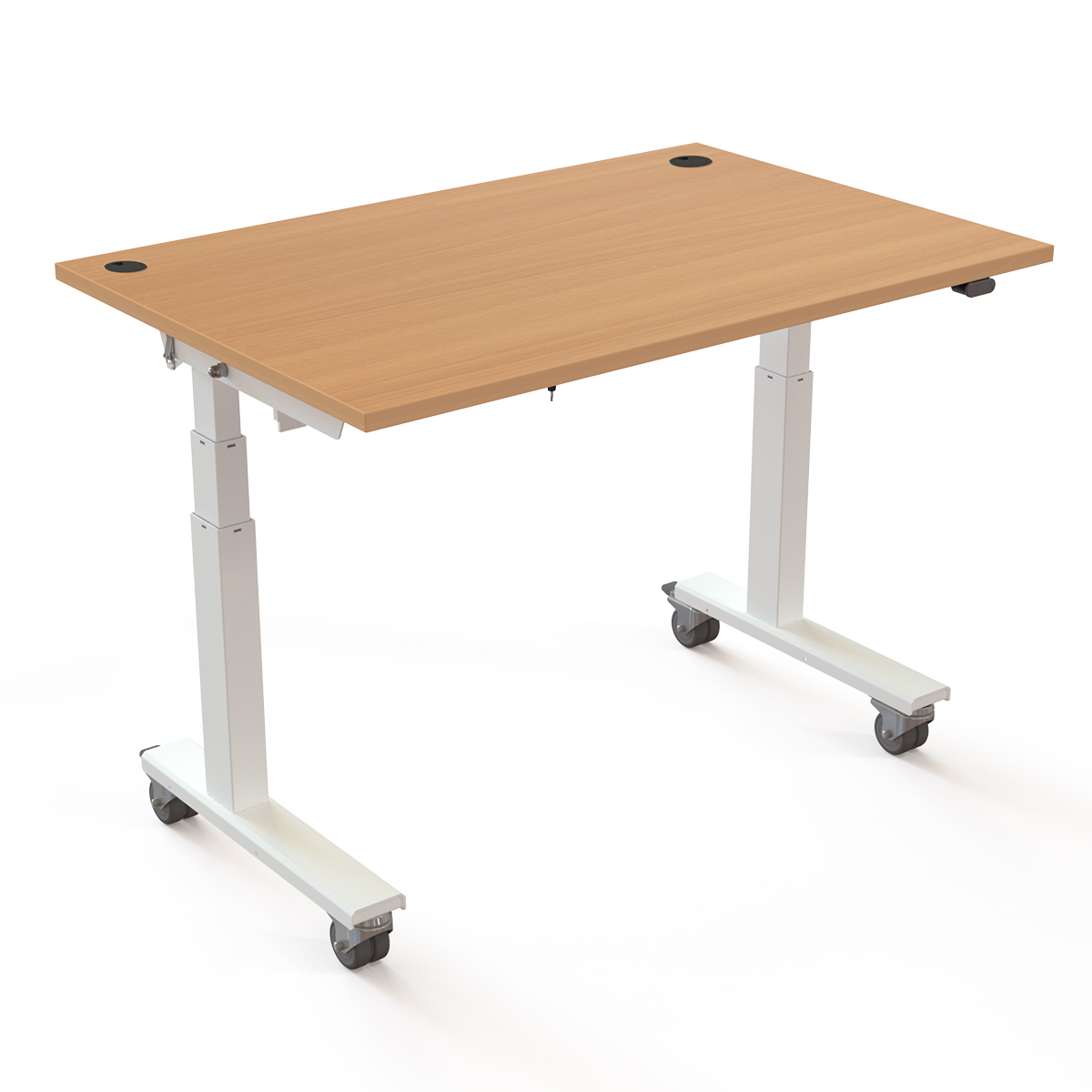 Conset 501-96 Flip Top Mobile Electric Standing Desk
